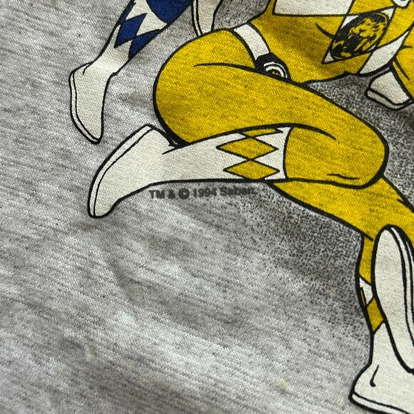 Vintage 1994 Mighty Morphin Power Rangers Promo T-Shirt Size Small - Picture 3 of 6